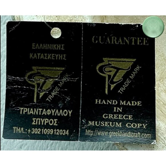 Greek Marble Wall Mask – Handmade in Greece – Museum Replica w/ Tag – Excellent - Picture 5 of 5